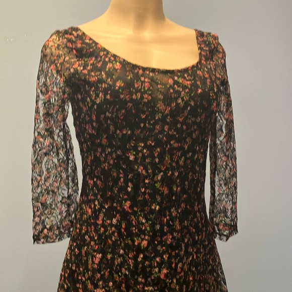 Florals black dress - Picture 1 of 5